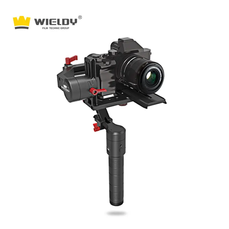 

The third axis of the tumbler holds a single anti - gyroscope stabilizer micro - single camera Wieldy