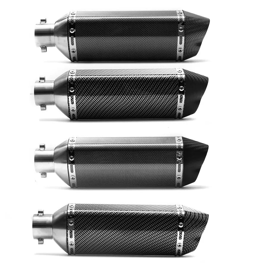 28-51mm 36-51mm 38-51mm Universal de Escape de la motocicleta tubo de Escape silenciador W/ sliencer etiqueta para Honda Yamaha para Kawasaki