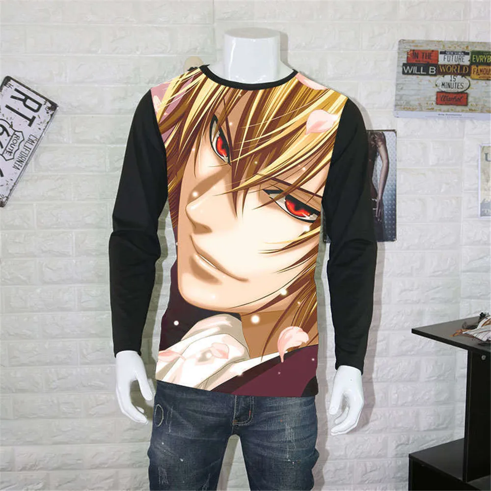 Косплей Аниме Топы Hakuouki футболки Yukimura Jiziru с длинным рукавом мужские унисекс