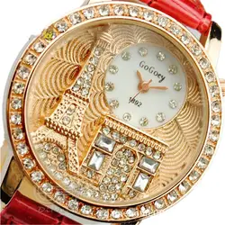 Прямые продажи часы Для женщин модные роскошные Часы Бренд GoGoey горный хрусталь кварцевые часы женская одежда наручные Relogio feminino