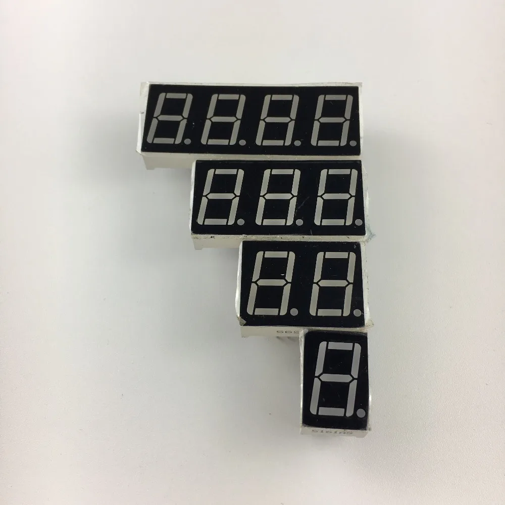 

Led display 0.56inch 1/2/3/4bit Common Cathode / Anode Digital Tube Red LED Digital Display 7 segment 0.56 inch 1/2/3/4bit