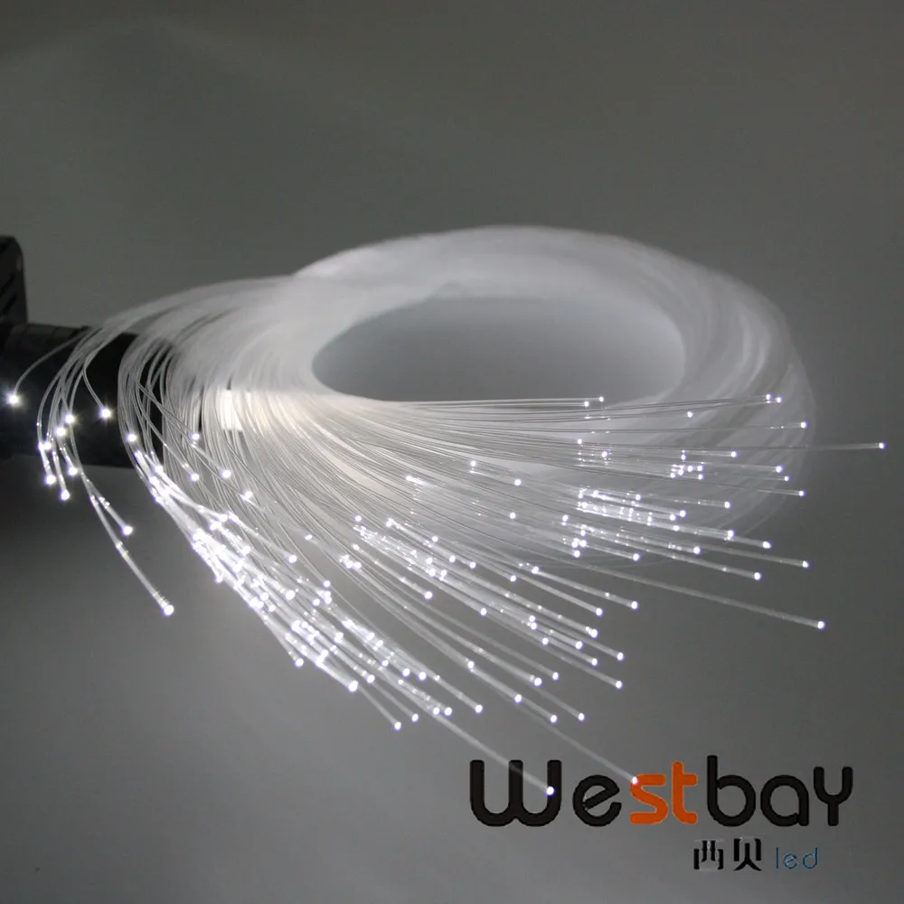 white optic fiber lights