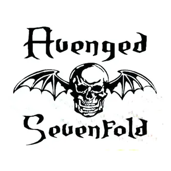

13.5cm*11cm Creative Avenged Sevenfold Skull Bat Car Stickers C5-1692