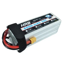 2pcs HRB RC AKKU 22.2V 6000mah 50C 100C 6S Lipo Battery For Quadcopters Helicopters RC Models DJI Drone FPV Multicopter