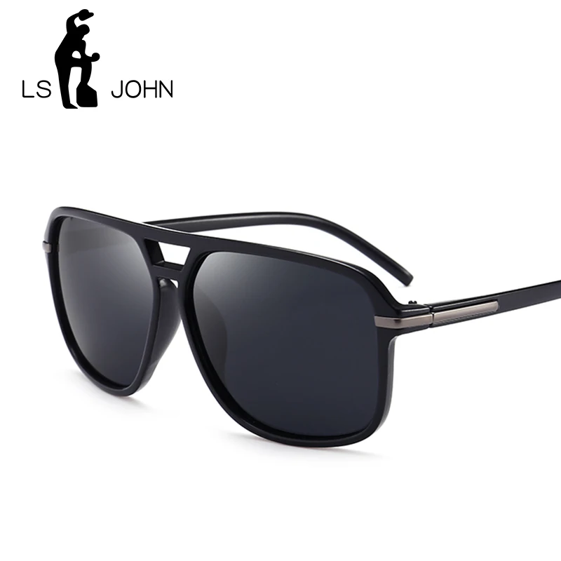 

LS JOHN 2019 Polarized Sunglasses Men Women Mirrored Driving Glasses Silver Pilot Sun glasses Male Cool Fashion Classic Eyewear