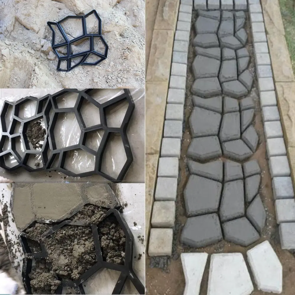DIY дорожка тротуарная форма многоразовая траекторная машина цементные бетонные