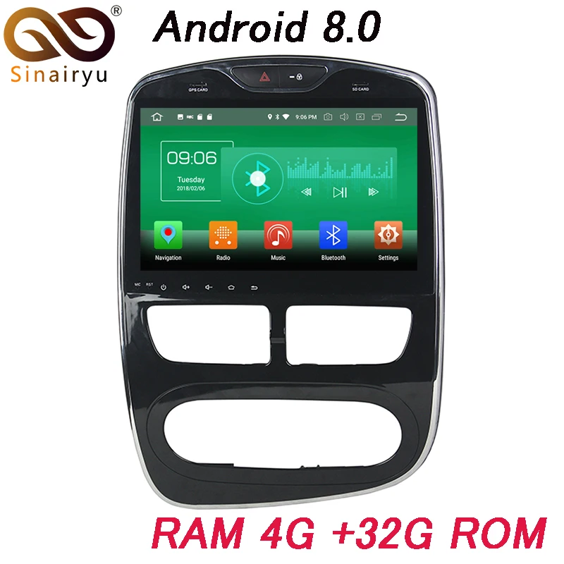 

4GB RAM 10.1" Octa Core Android 8.0 Car Audio DVD Player for Renault Clio 2014 2015 2016 2017 GPS Radio BT WIFI USB Mirror-link