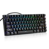 Teclado mecánico pequeño Z-88, ruso e inglés, LED retroiluminado RGB, 81 teclas, interruptores azules, letras rusas para escribir juegos ► Foto 1/6