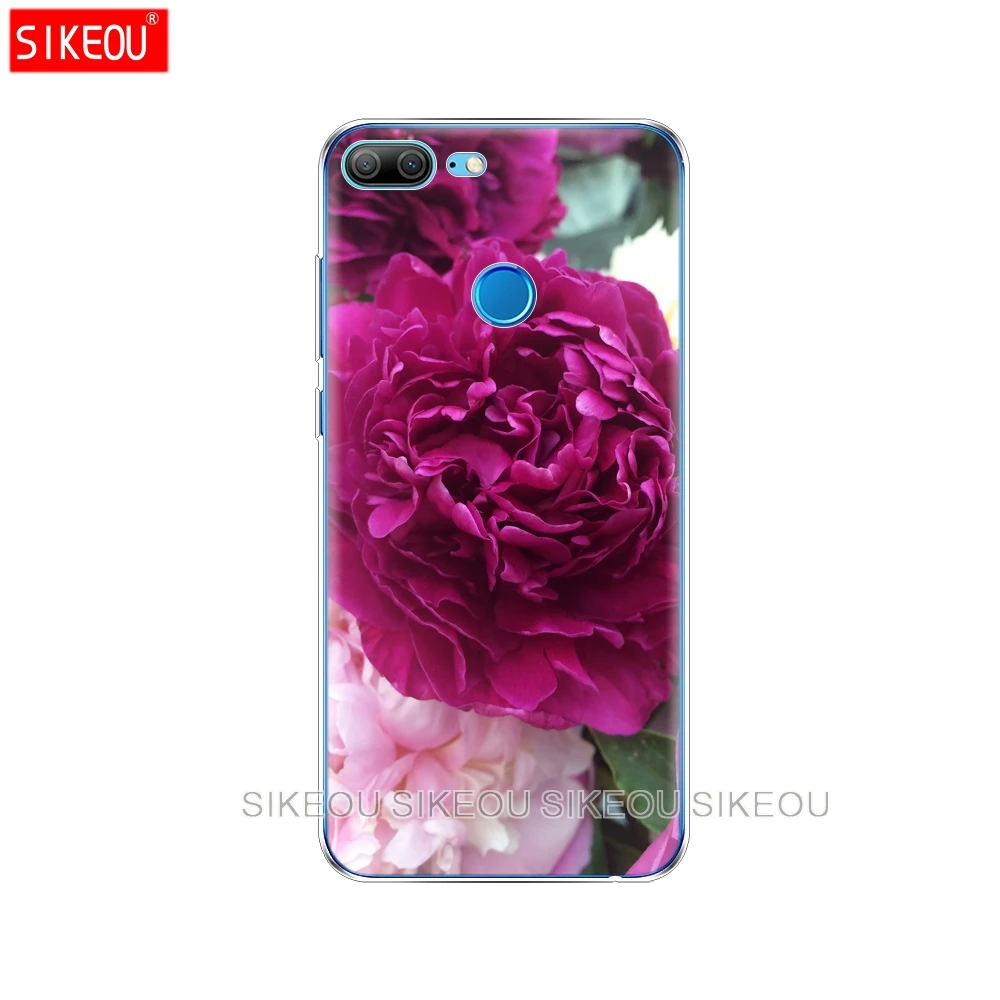 Силиконовый чехол для телефона Huawei Honor 10 V10 3c 4C 5c 5x 4A 6A 6C pro 6X7X6 7 8 9 LITE фиолетовый летний пионы цветок пион - Цвет: 73837