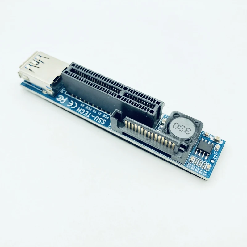 Адаптер расширения для карт H1111Z PCI E Riser PCIE Express X1 к X4 Удлинительный адаптер с