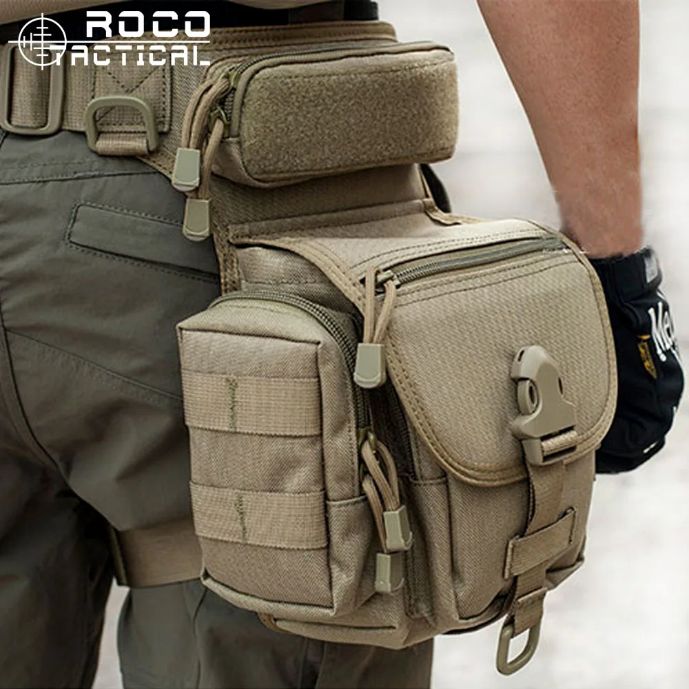  ROCOTACTICAL Military Tactical Drop Leg Bag Tool Fanny Thigh Pack Pouch Motorcycle Thermite Versipa