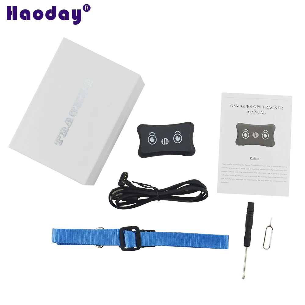 

GSM/GPRS Network Mini Pet GPS Tracker TK200 Waterproof Tracker for Dog Cat Portable with Collar Anti-lost Real Time Tracking