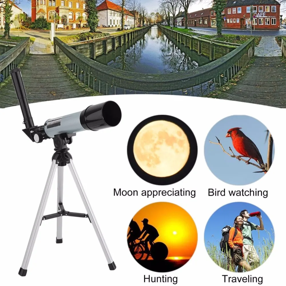 

Outdoor Portable Hunting Adjustable Refractor Spotting Scope Astronomical Telescope Monocular With Tripod For Beginners Top