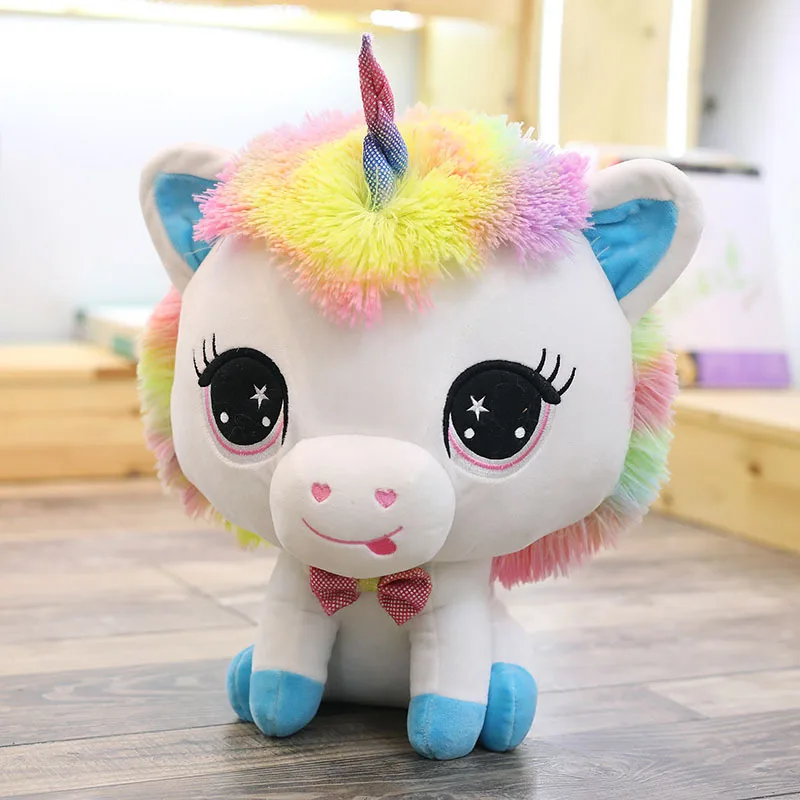 Плюшевая Радужная игрушечный Единорог Unicornio мягкая чучела Животные Кукла "Сова" игрушки для детей маленьких девочек Рождественский фантастический подарок