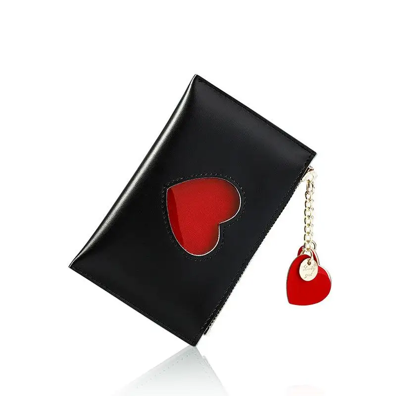 Unishow Sweety Сердце женский держатель для карт корейский стиль женский кошелек для монет сумка милый кошелек на молнии Женский кошелек из искусственной кожи сменный карман для монет