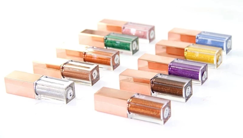 

No Label Fashion 10 colors Diamond Metallic Liquid Eyeshadow shimmer Glitter Eyes Makeup Cosmetics eyeshadow eye shadow 10pcs