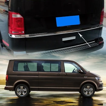 

Exterior Upper Rear Trunk Boot Lower Mouldings ABS Chromed 3PCS For VW Transporter (T6) Caravelle/ Multivan 2017 2018