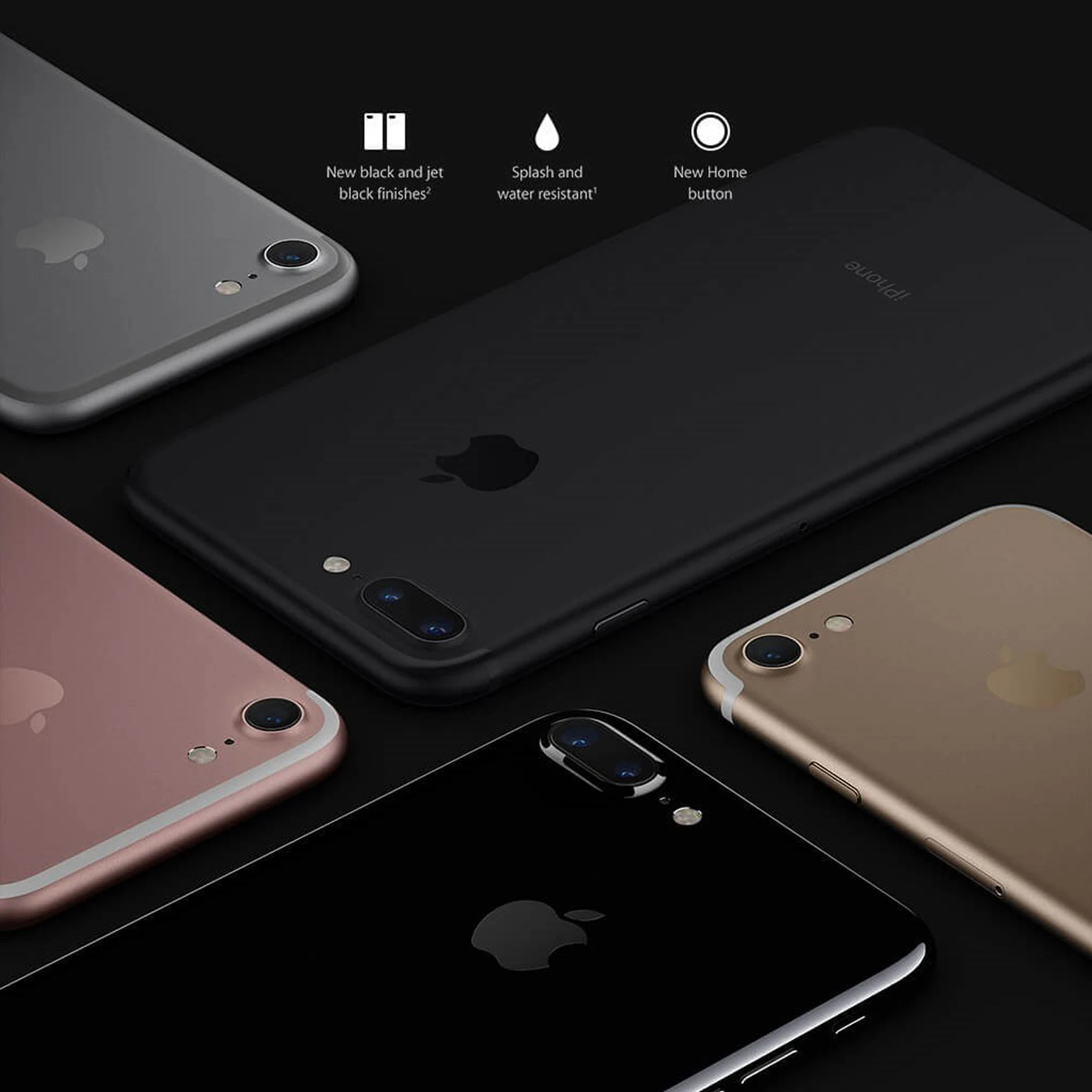 Разблокированный Apple iPhone 7/7 Plus, 4G LTE, фронтальная камера 12 Мп, 4,7/5,5 дюйма, дисплей retina, IOS, смартфон, водонепроницаемый IO