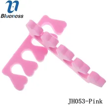 10Pcs/Package Soft Sponge Foam Toe Separator Pink Pedicure Tool Feet Care Braces JH053-Pink