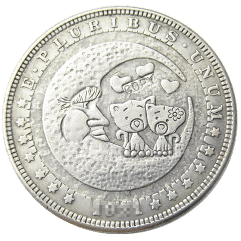 

HB(80)US Hobo 1921 Morgan Dollar Silver Plated Copy Coins