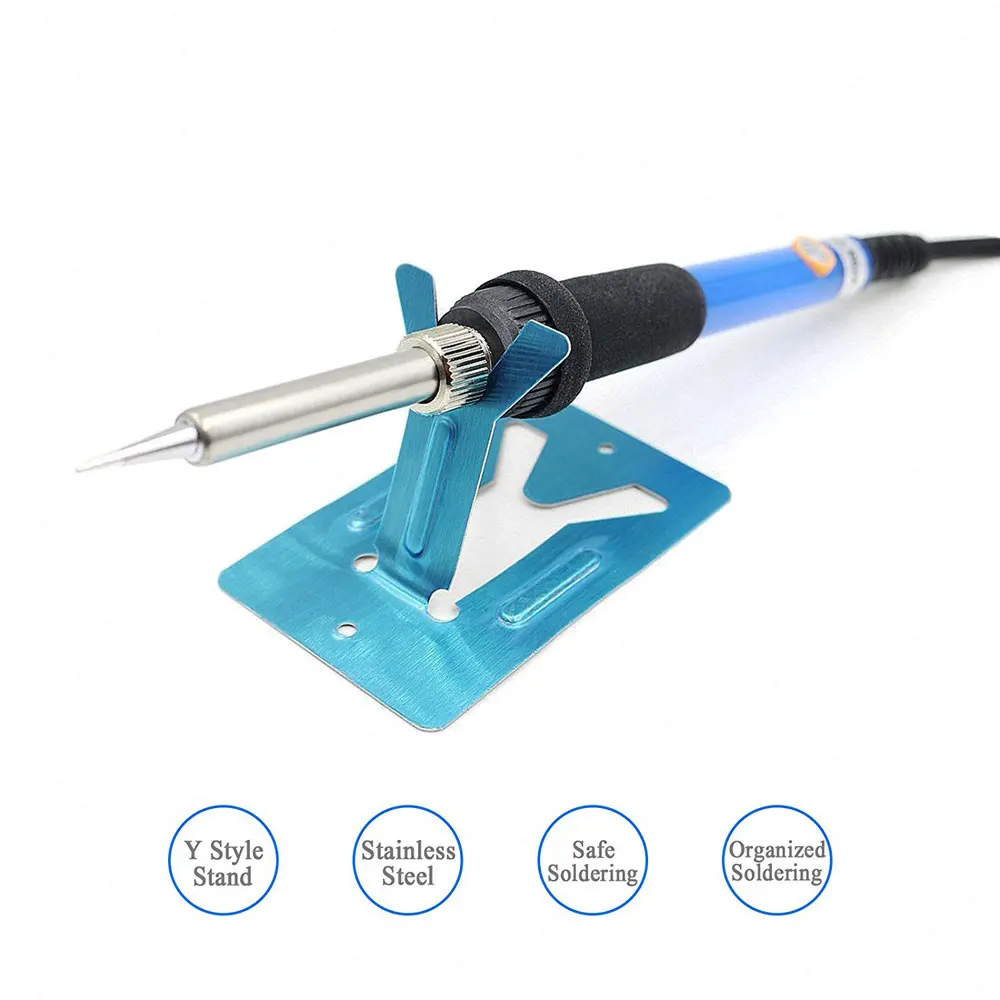 

EU Plug 220V 60W Electrical Soldering Iron Hand Welding Tool Adjustable Temperature Soldering Gun 200-450 Deg.C