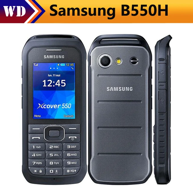 

Original Unlocked Samsung B550H Dual Core 2.4 Inches 2MP Camera WCDMA Bluetooth 1500mAh Mobile Phone free shipping