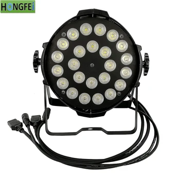 

LED Par Light RGBWA UV 6in1 24x18w led flat par light dmx512 Professional stage equipment DJ light