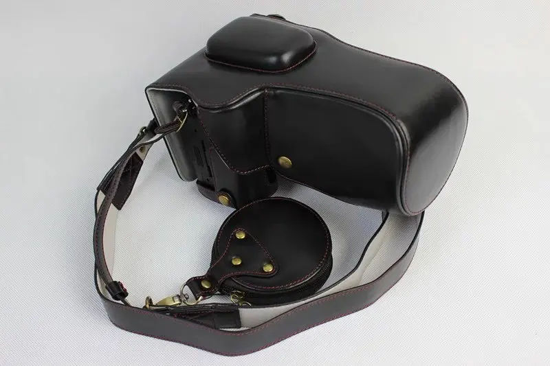 travel case for camera New Luxury PU Leather Camera Case for Nikon P900 P900S Digital camera Bag Cover with Strap +Mini Battery case camera bags for women