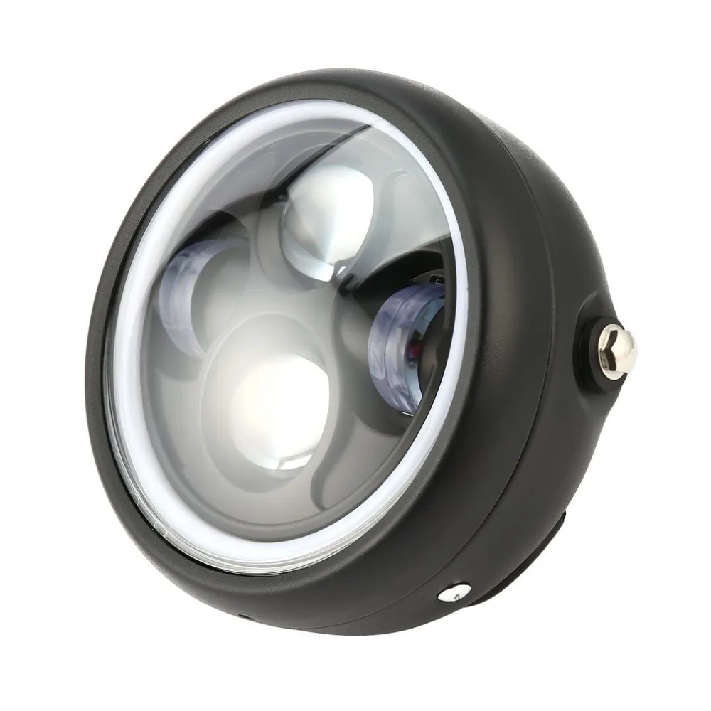 16 см/6," мотоциклетный светодиодный головной фонарь лампа для Кафе Racer Высокое качество Высокая Трансмиссия Алюминий+ PC горячий