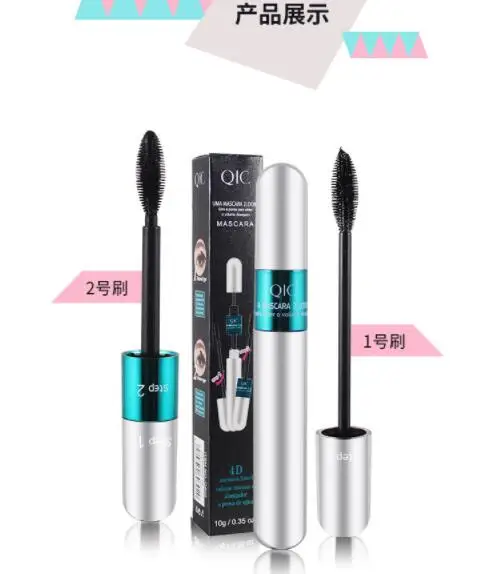 Lady Fiber Lashes Mascara Natural Long Lasting Waterproof Curling Eyes Eyelash Makeup Black Mascara Makeup Cosmetics