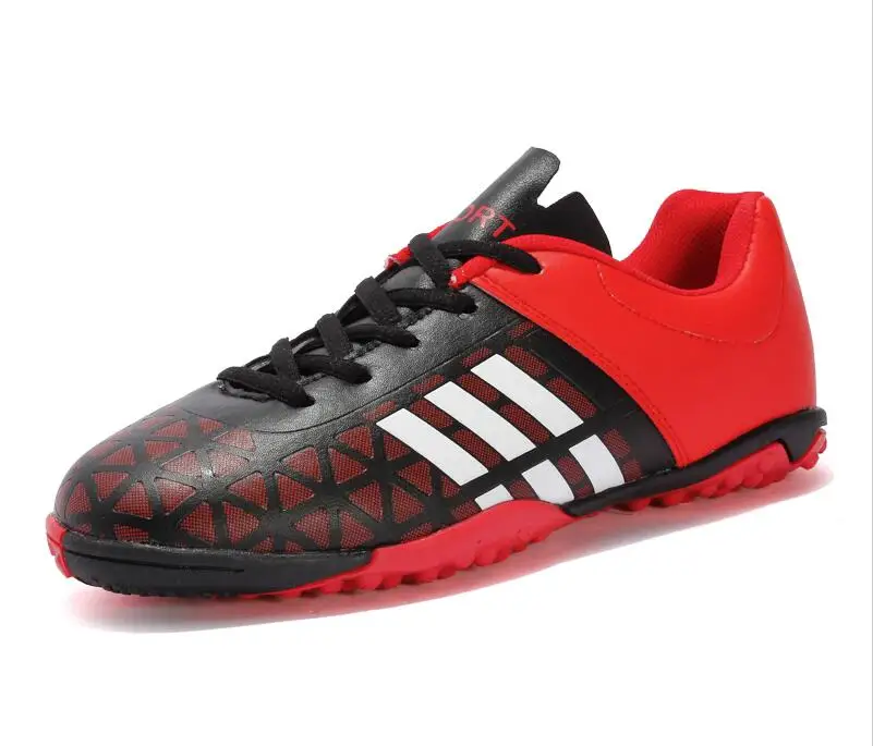 zeeohh New spike soccer football shoes high ankle men crampon football boots superfly original cleats futzalki football sneakers - Цвет: red