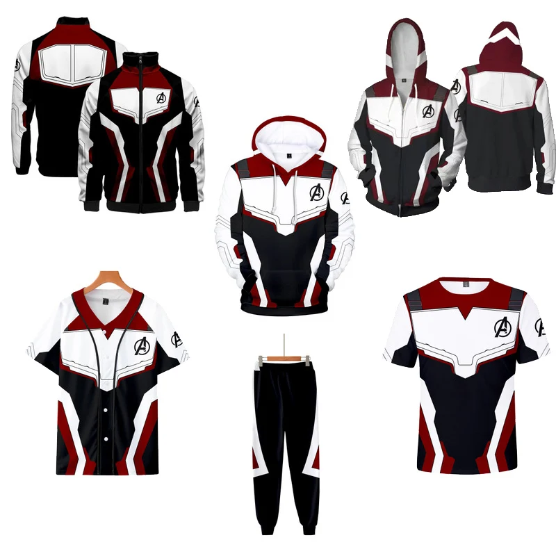 المنتقمون Endgame الكم عالم زي 3D هوديس الرجال مقنعين المنتقمون 2019 جديد الخريف الهيب هوب البلوز الذكور هودي الشارع الشهير