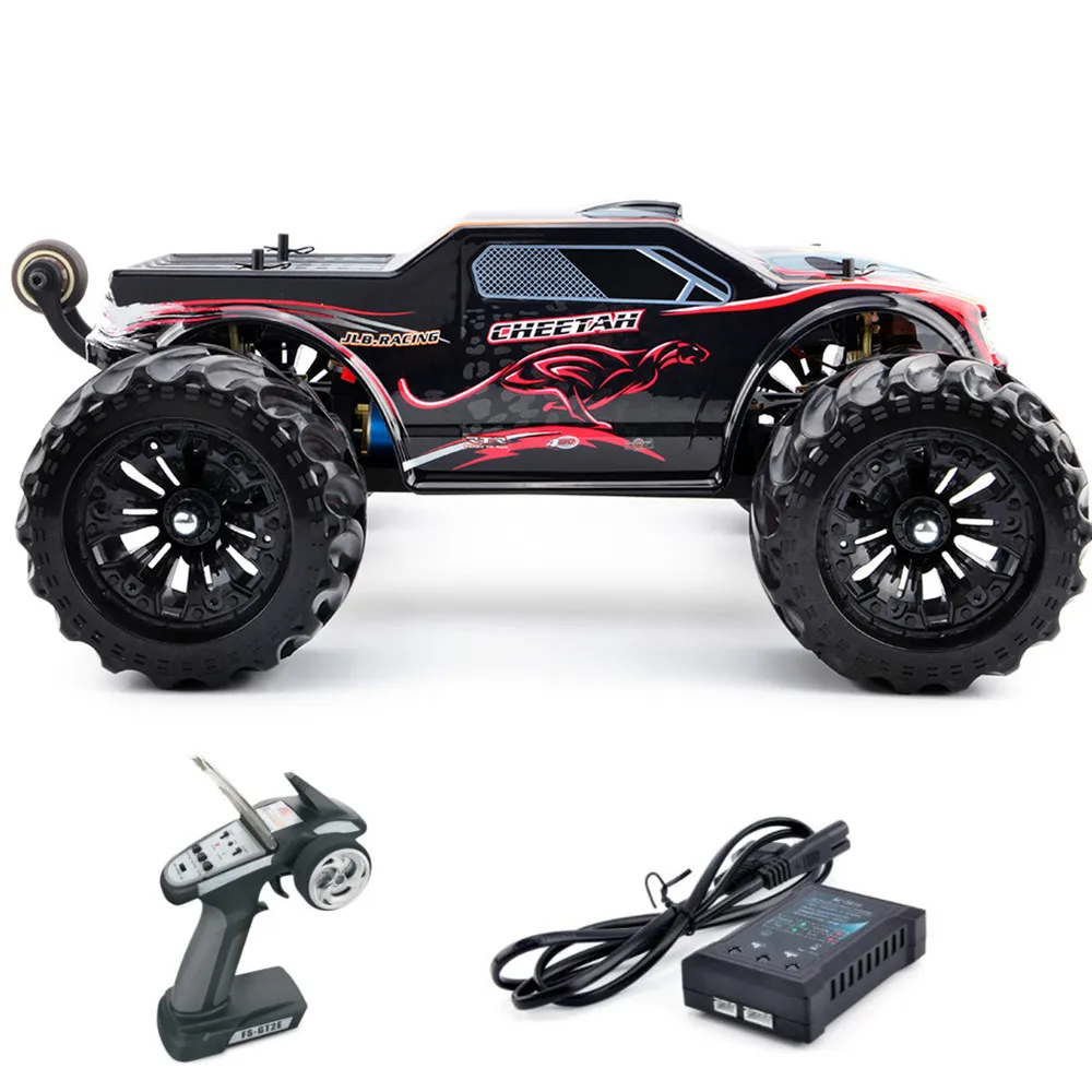 JLB Racing 11101 CHEETACH 1:10 бесщеточный RC гоночный монстр грузовик RTR 70-80 км/ч 120A водонепроницаемый ESC передатчик автомобиля