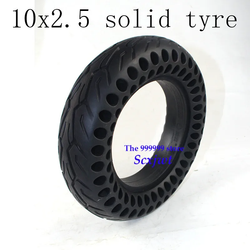 Горячая 10 дюймов Твердые Tyre10x2.50Tire подходит электрический самокат Баланс колеса велосипеда шины 10x2,5 надувная шина и внутренняя трубка