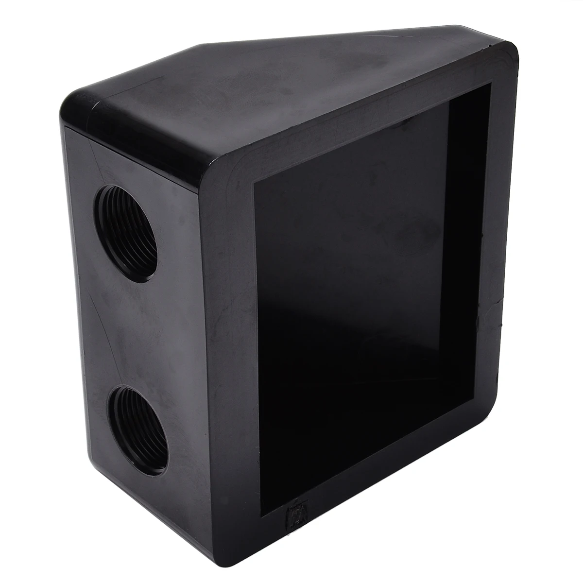 Black Roof Solar Panel Cable Entry Gland Box Waterproof Double Cable Gland For Caravan Boat