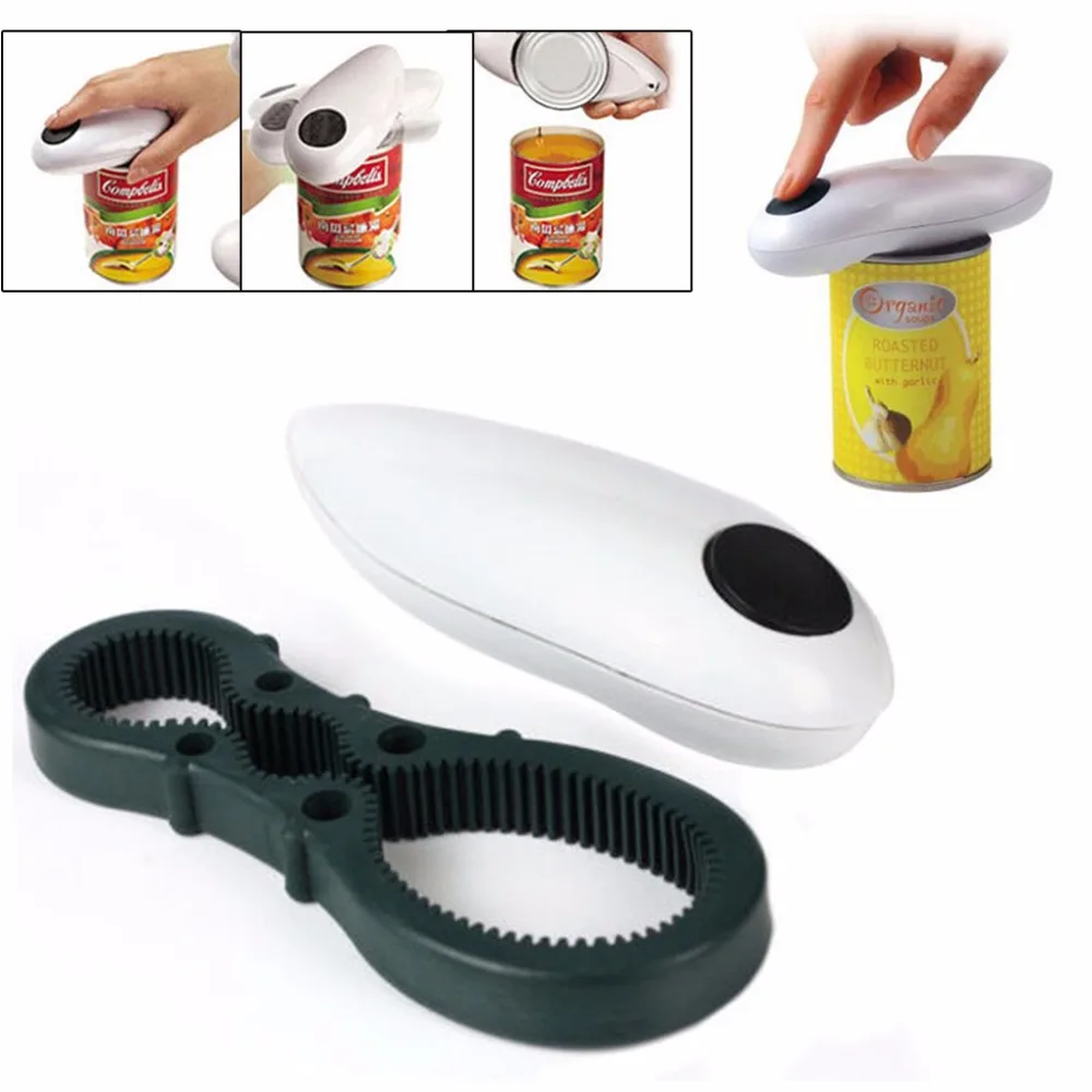 

ZORASUN Automatic Can Opener One Touch Jar Openers Kitchen Helper Tool 2 in 1 Multifunction Opener