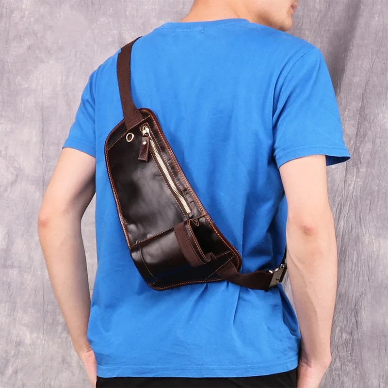 

New Men's Bags Men's Chest Bag Designer Messenger Bag Leather Shoulder Bags Diagonal Package 2019 new Back Pack Travel Hot