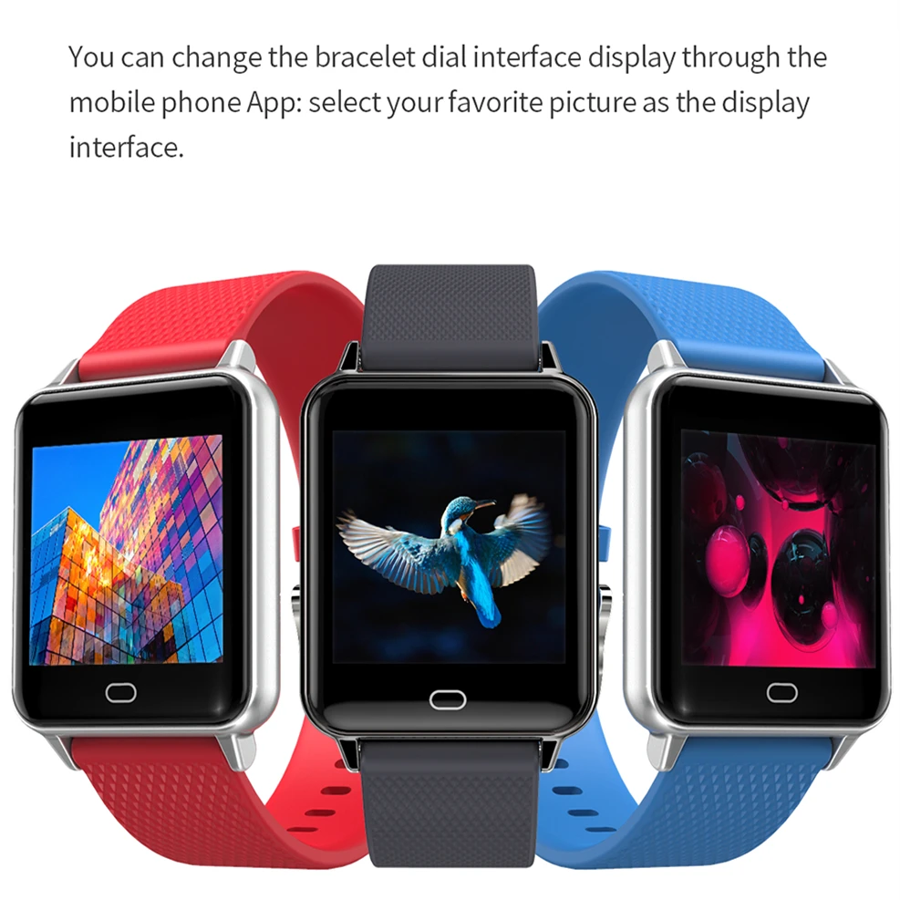 IP68 Водонепроницаемый Смарт часы крови Давление монитор сердечного ритма Smartwatch