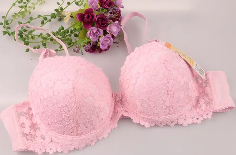 

Lingerie sexy deep V gather adjustable 3cm thick ultra-thick mold cup bra summer bra small chest flat 39389 # free shipping