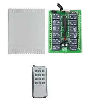 

Universal DC 12V 10A 12 CH 12CH Radio Controller RF Wireless Remote Control Light Motor Pump Switch System Receiver led