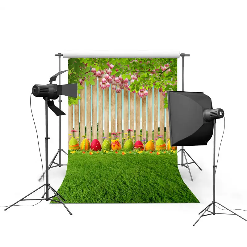 

NeoBack spring easter photography backdrops eggs chiken new born baby children photographic background Easter Day P0355