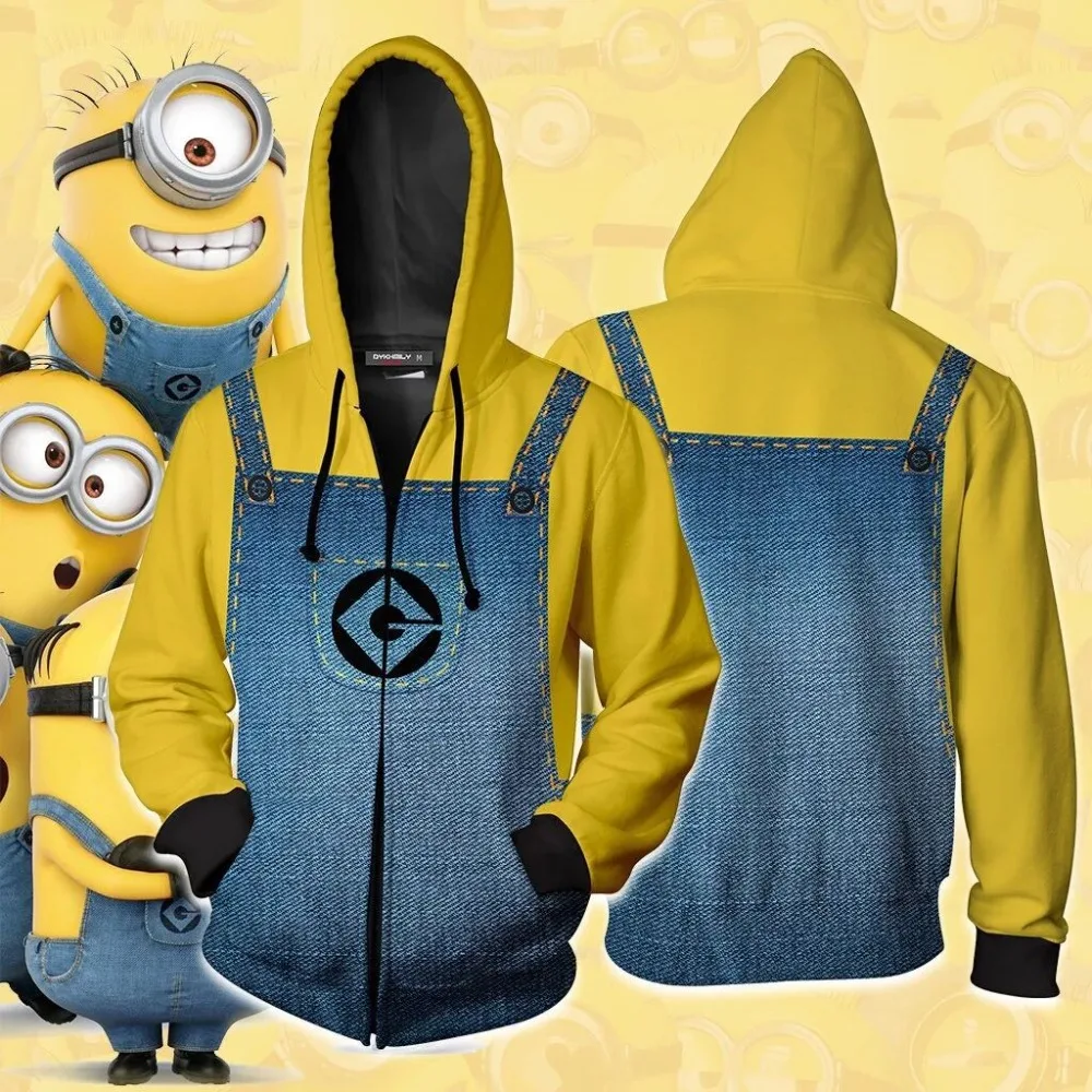 Cartoon Despicable Me Cute Minions Minion 3d Print Jackets Hoodies Unisex Hip Hop Streetwear Sweatshirt Boys Tracksuits Coat 5xl Buy At The Price Of 18 68 In Aliexpress Com Imall Com