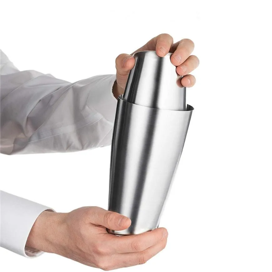 1 Set Boston Shaker Stainless Steel Cocktail Boston Shaker Mixing Cup