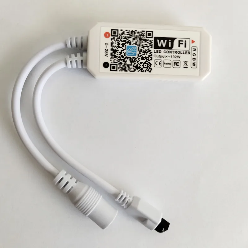 DC5-24V мини wifi RGB/RGBW контроллер с 24key пультом дистанционного управления IOS/Android мобильный телефон беспроводной для светодиодной ленты синхронизация Тиммер музыки