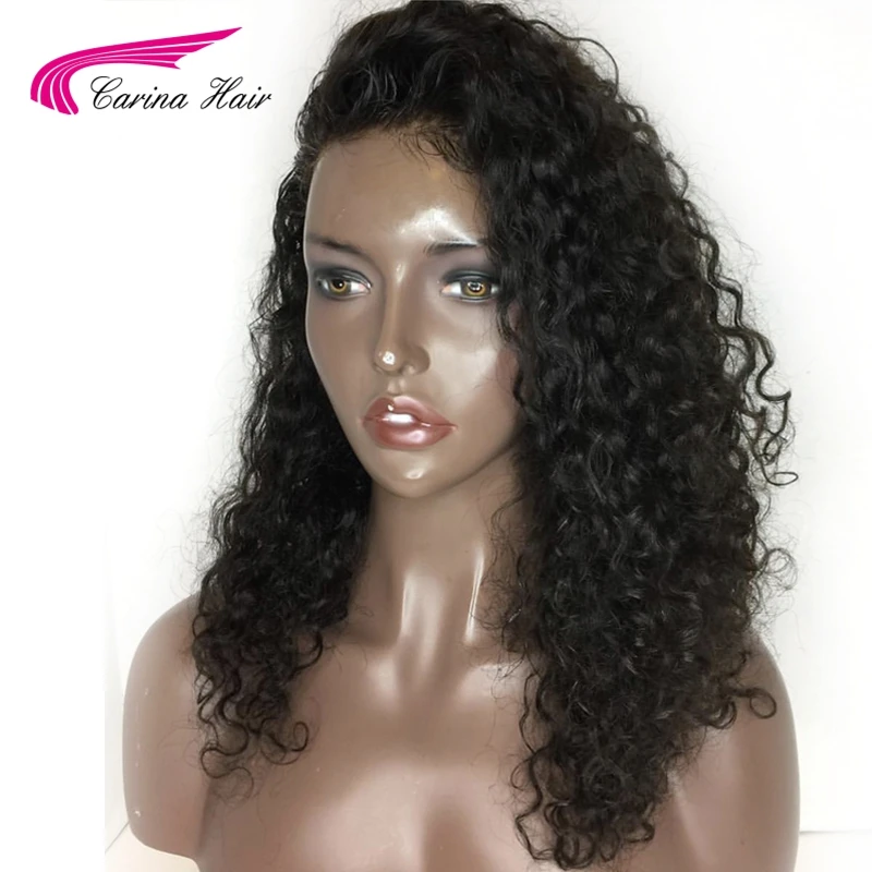 

Carina 13*6 Deep Part Lace Front Human Hair Wigs with Baby Hair Brazilian Remy Hair Kinky Curl Wigs Pre-Plucked Natural Hairline
