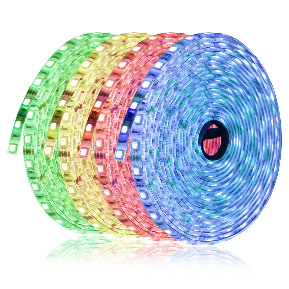 Светодиодная лента DBF 5 м/рулон 300 светодиодный s 5050 RGB + 20 клавиш музыкальный датчик