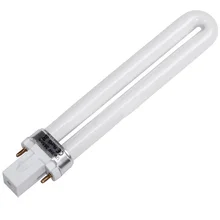 Профессиональная УФ лампа 9 Вт электрическая лампа трубчатая u-образная Светодиодная замена ногтей для ногтей