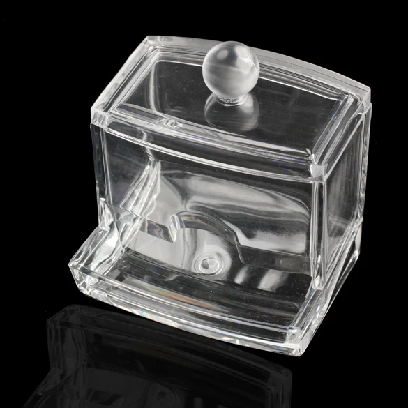 

Clear Acrylic Cotton Swab Q-tip Storage Holder Box Cosmetic Makeup Case Organizer 88 HJL2017
