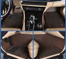 Automóvil coche tapetes alfombras pie almohadillas de doble capa roja para Agila Vectra Zafira Astra GTC PAGANI ZONDA SAAB Spyker RAM HUMMER
