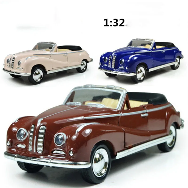 

1/32 Scale Classical retro car SPYDer Racing Car High Imitation Alloy Model 1955 Corvette Double door Diecast Vehicles Model Toy